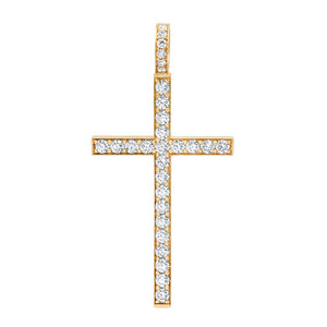 Large Flooded Diamond Boss Cross