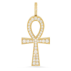 Standard Flooded Diamond Boss Ankh