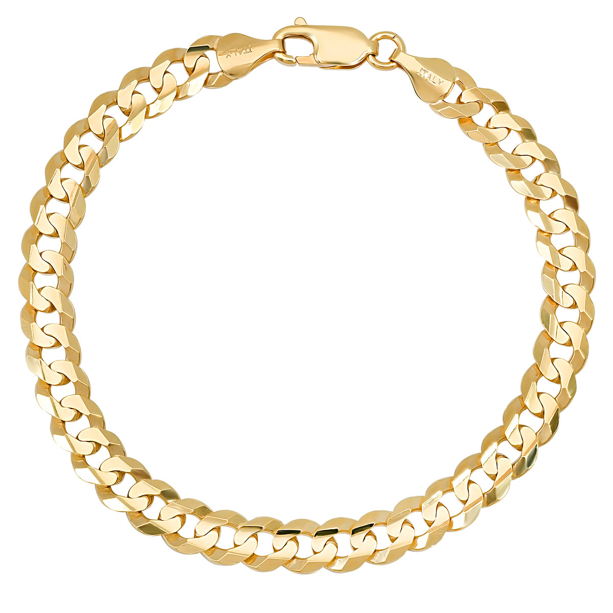 7MM Flat Curb Bracelet