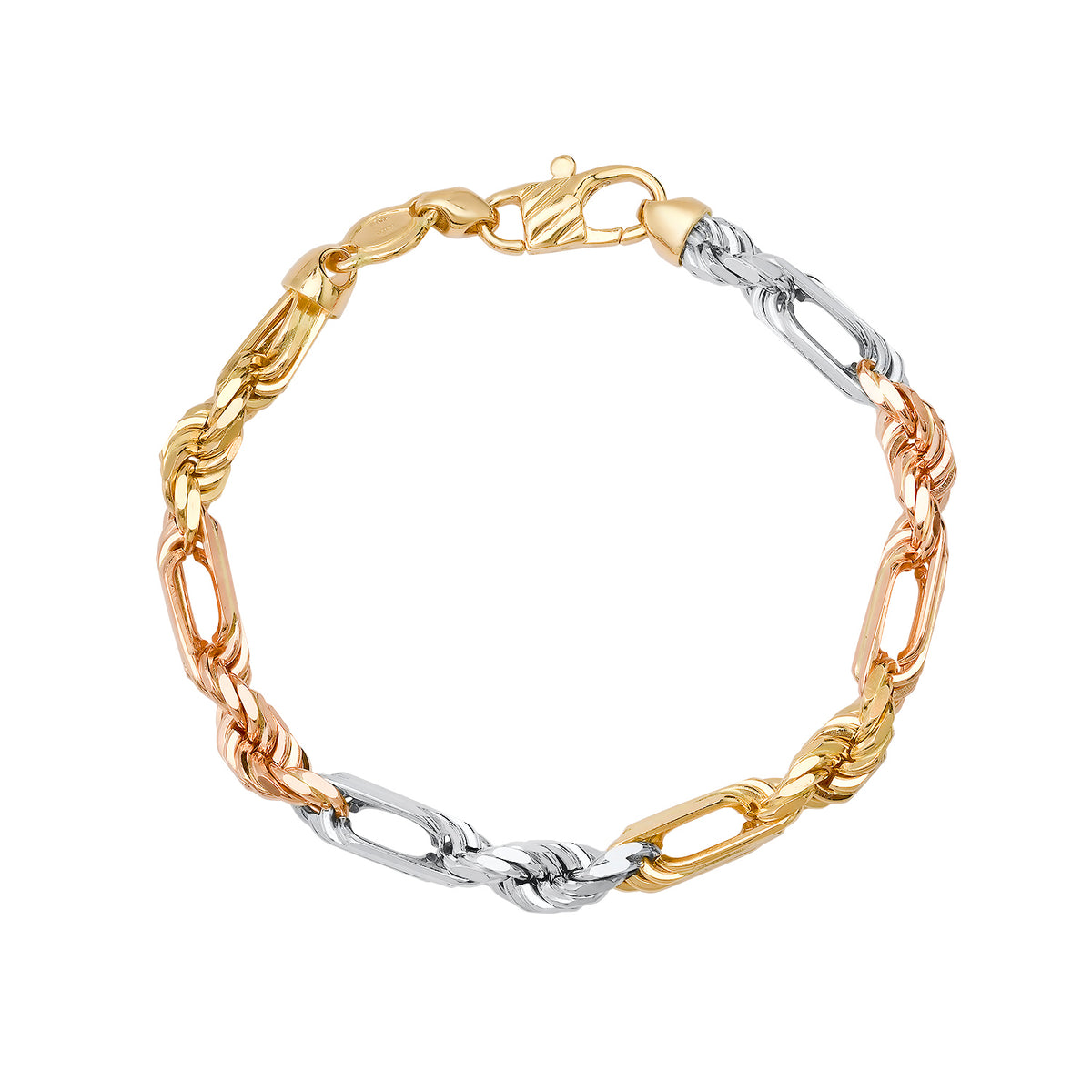 6.5MM TRI COLOR Figarope (DIAMOND CUT)