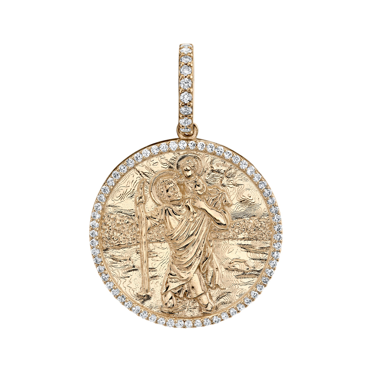 Standard Diamond St. Christopher Pendant