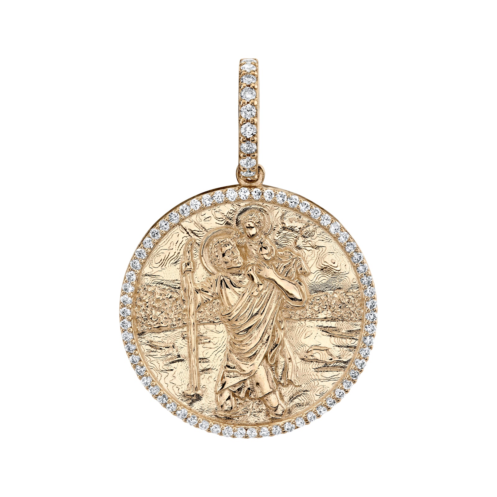 Standard Diamond St. Christopher Pendant