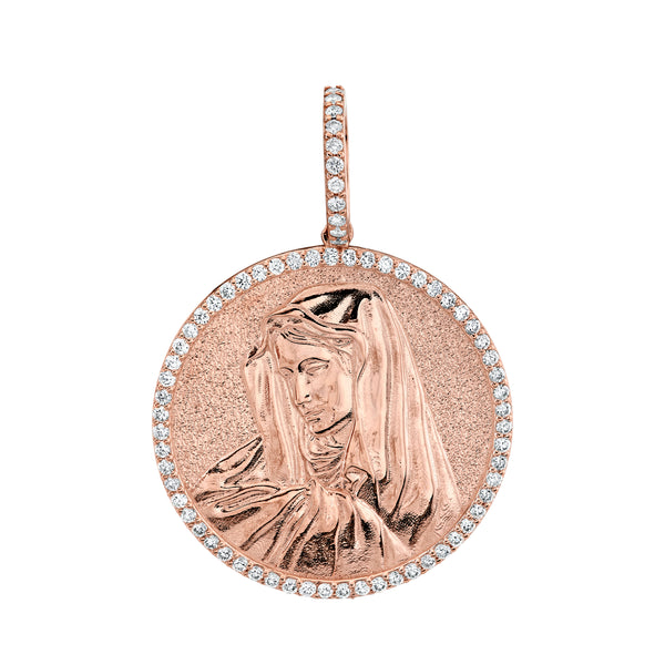 キングアイス ネックレス Virgin Mary Portrait Necklace Virgin Mary Portrait Necklace | Marz Lyfe – King Ice