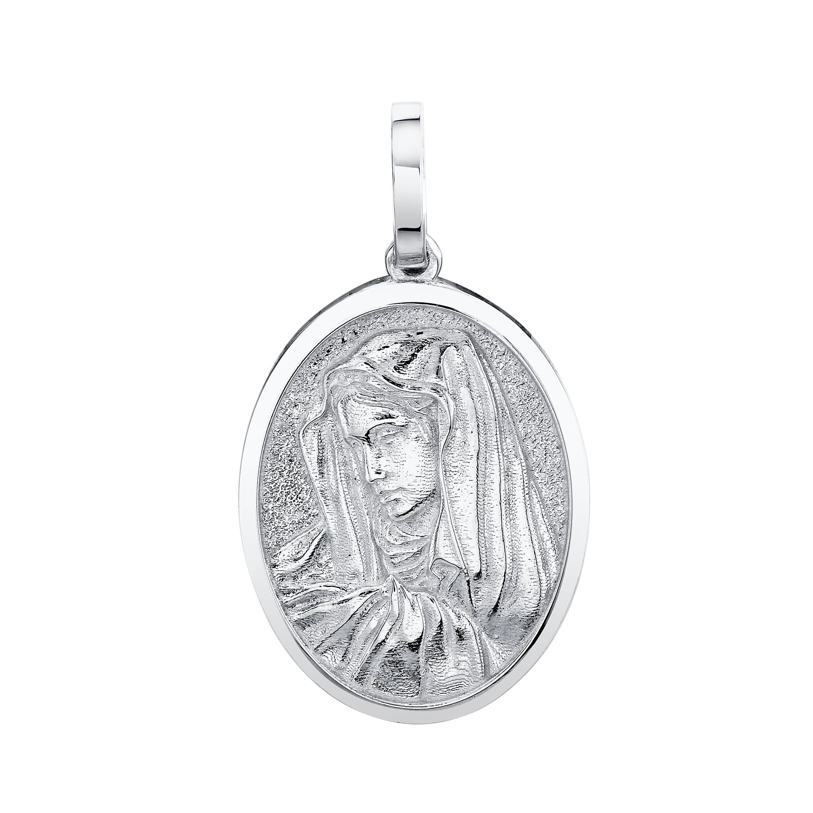 Standard Oval Virgin Mary Pendant