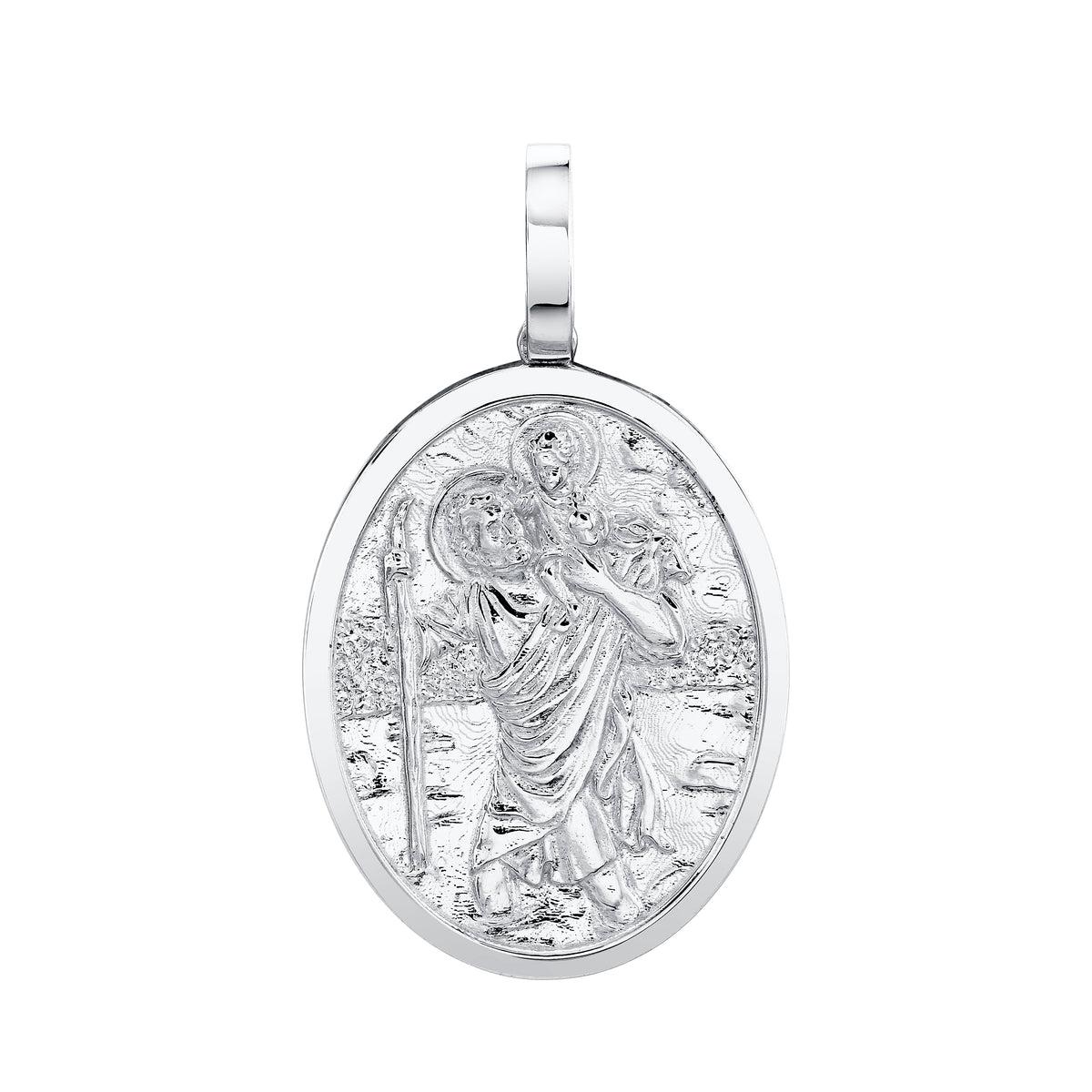 Large Oval St. Christopher Pendant