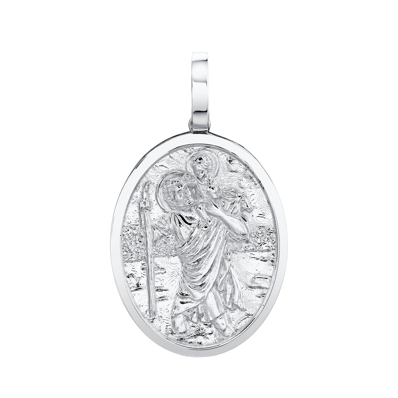 Large Oval St. Christopher Pendant