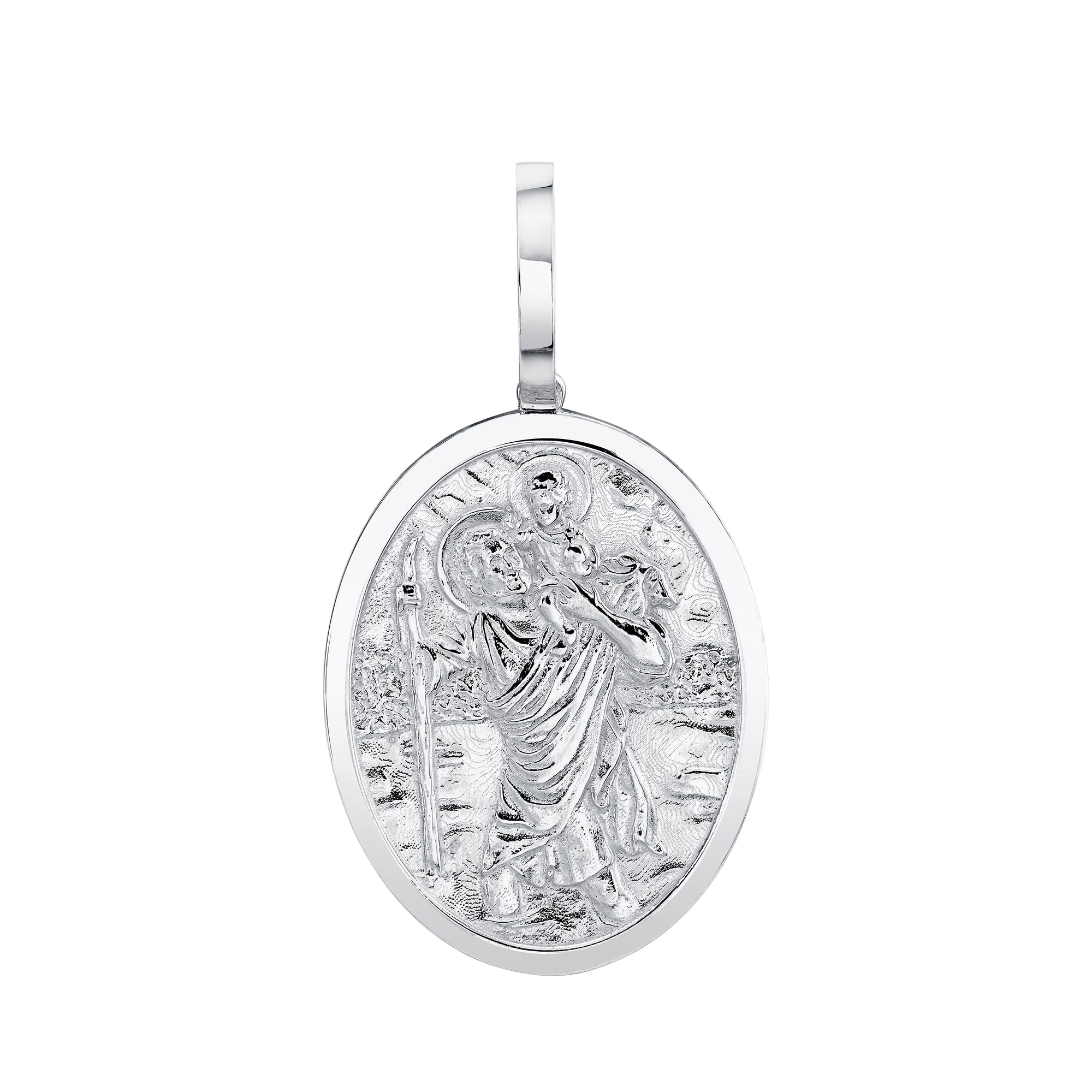 Mini Oval St. Christopher Pendant