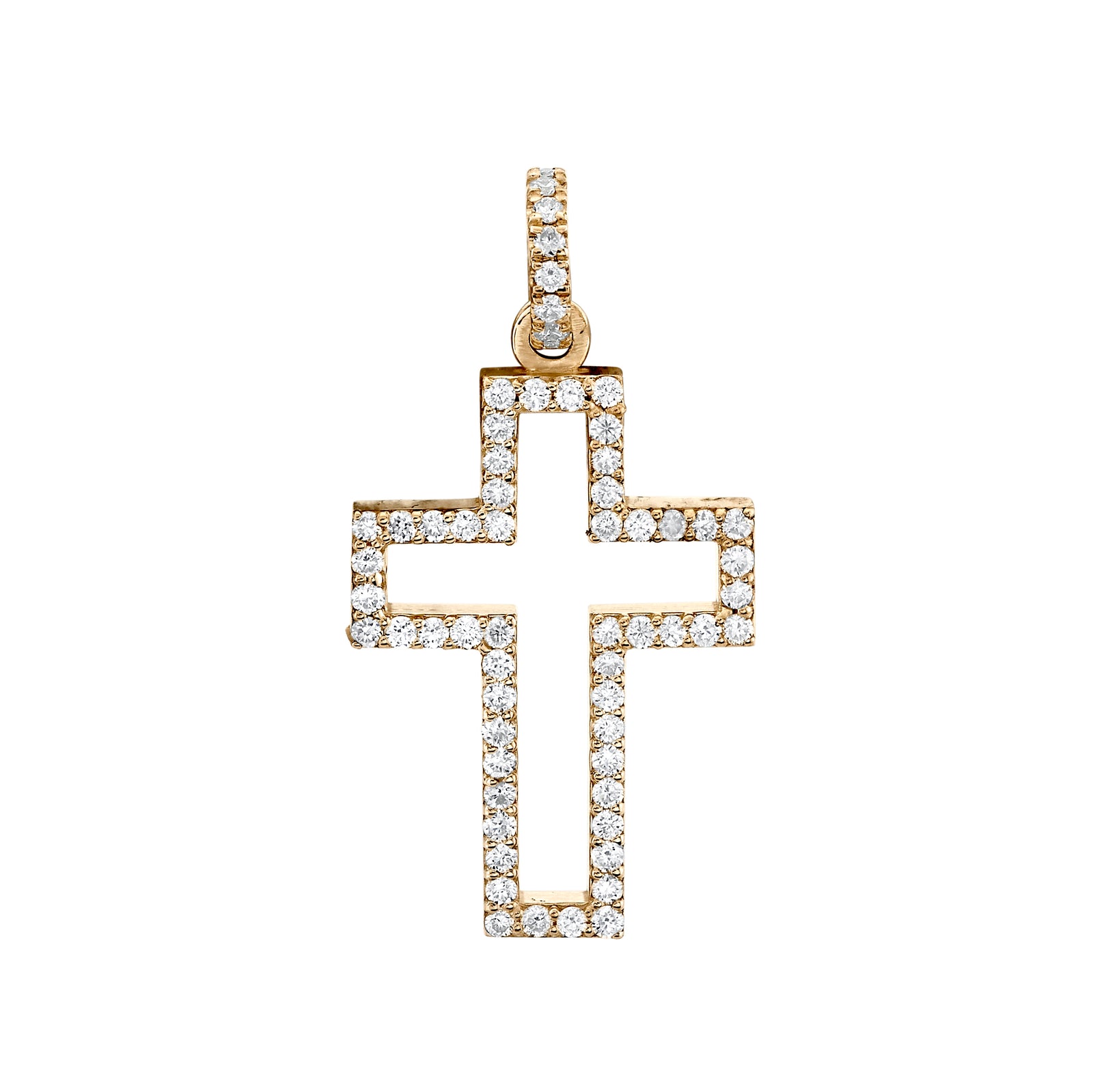 Mini Diamond Silhouette Cross