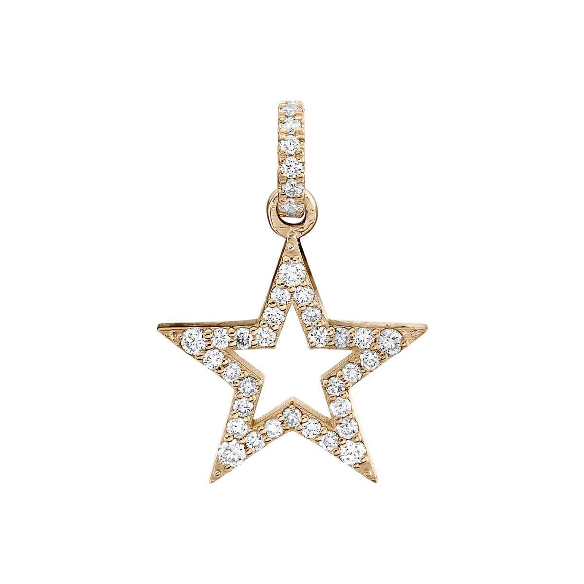 Tiny Diamond Silhouette Star