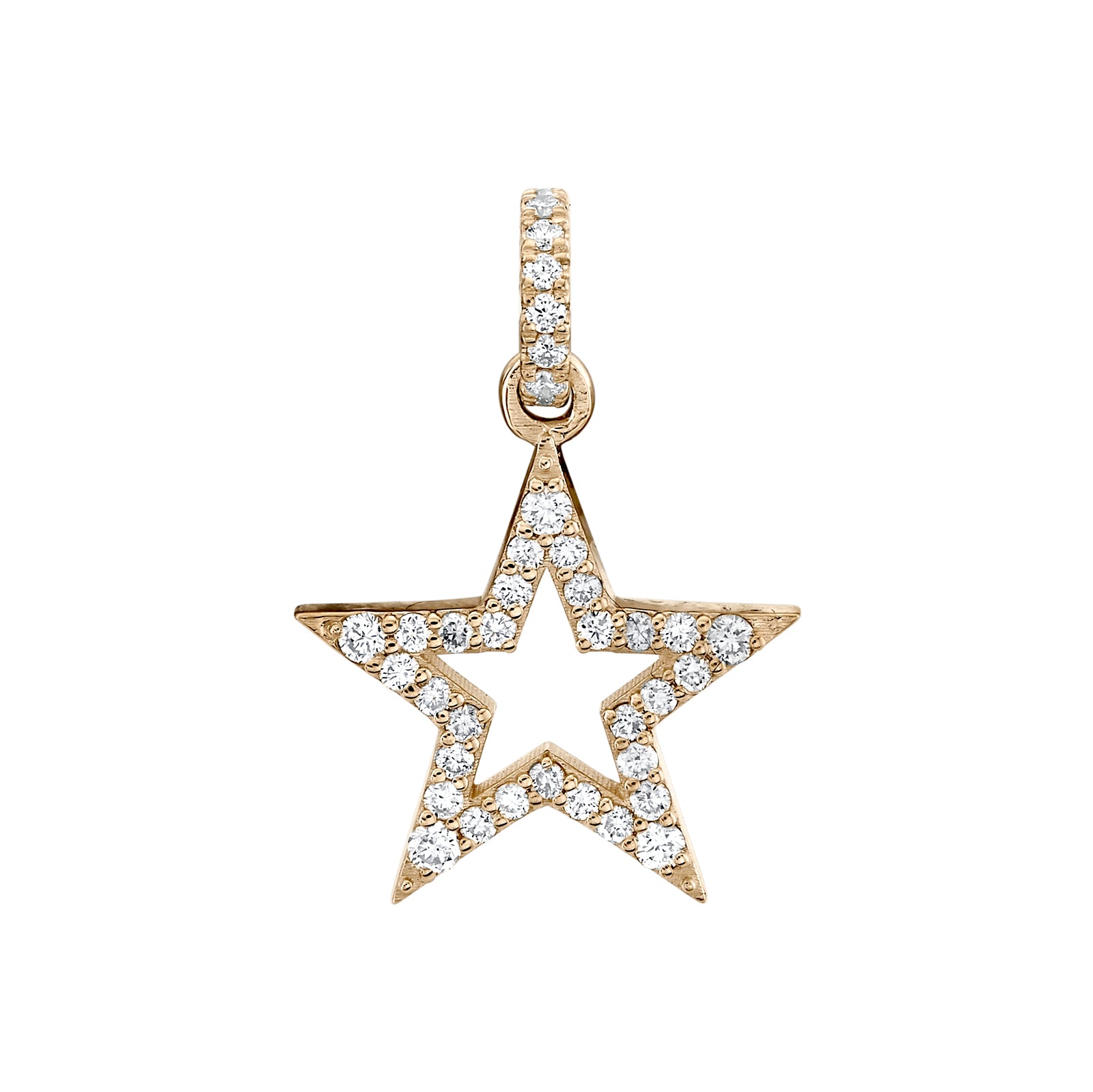 Tiny Diamond Silhouette Star