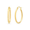 2MM Gold Hoops (1 inch)