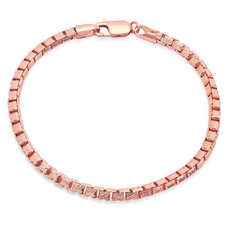 4MM D/C Box Bracelet