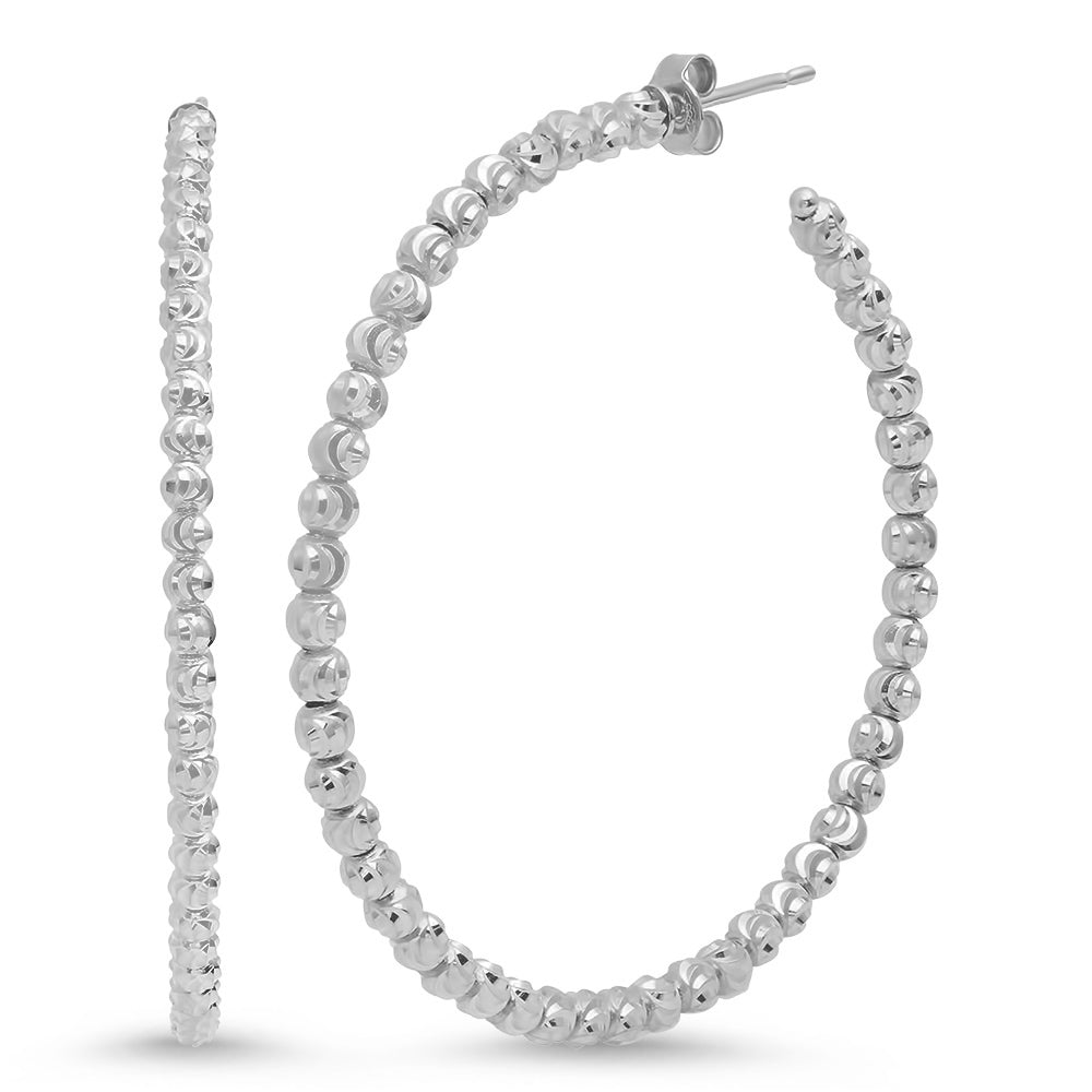 Medium Thick Moon Cut Hoops