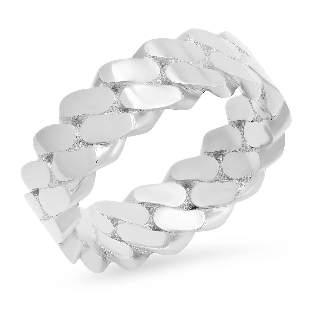 8MM Cuban Link Ring