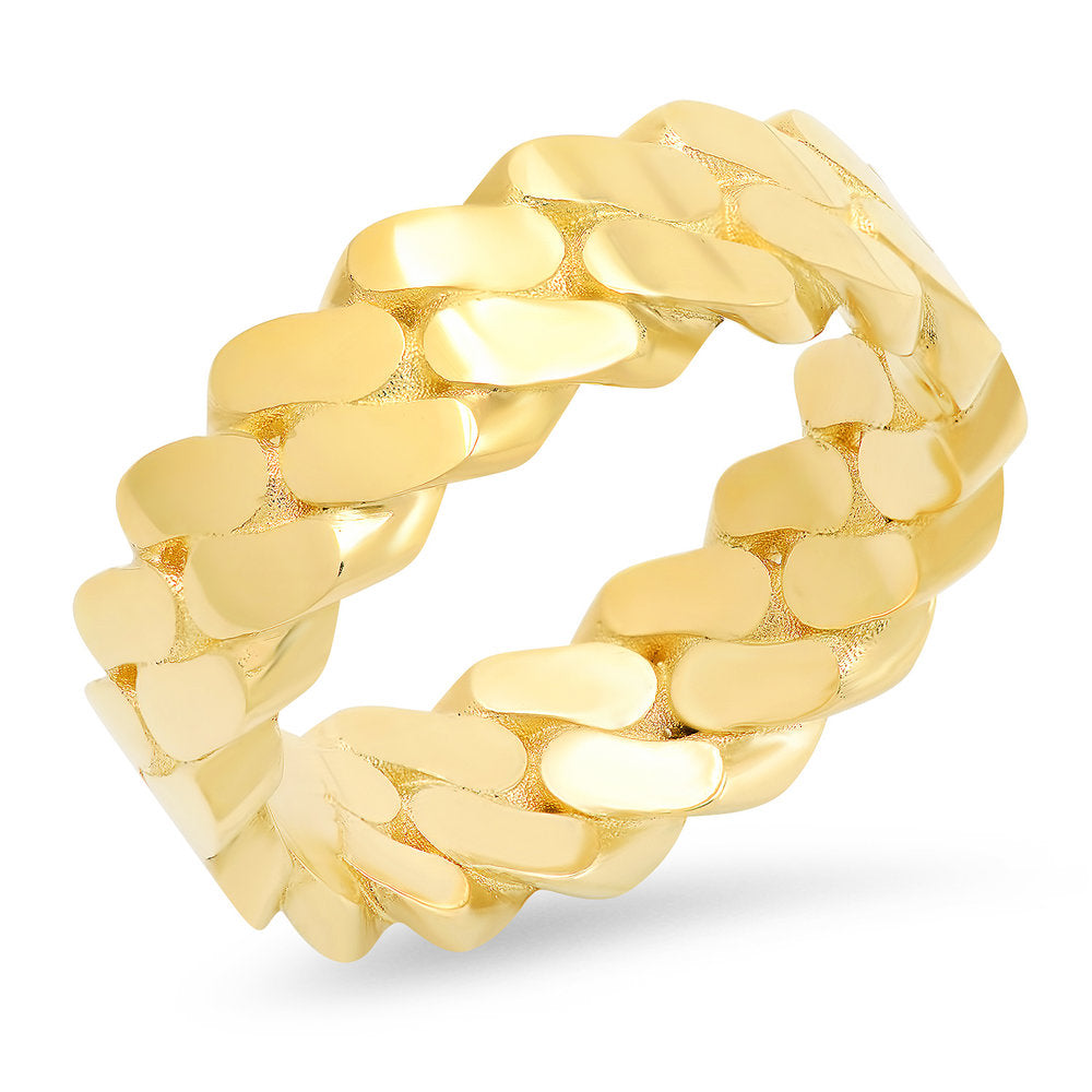 8MM Cuban Link Ring