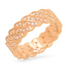 8MM Diamond Cuban Link Ring (one row)