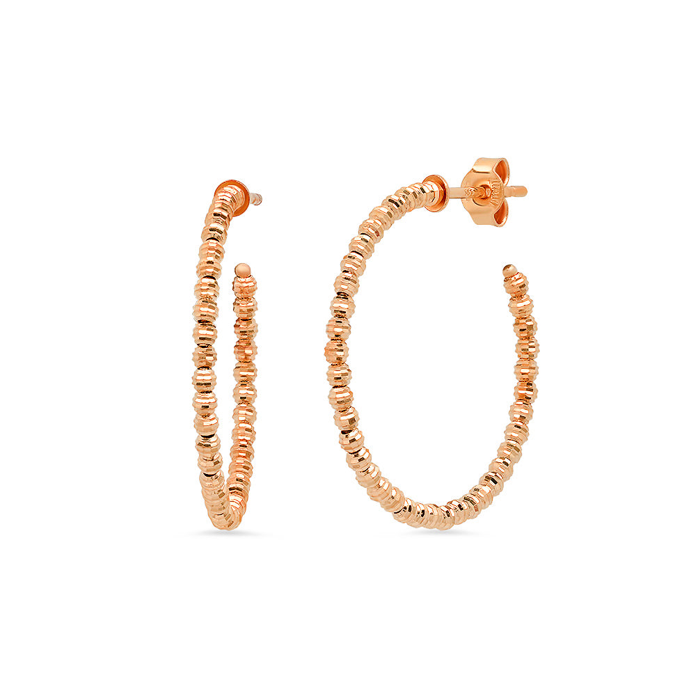 Small Thin Moon Cut Hoops