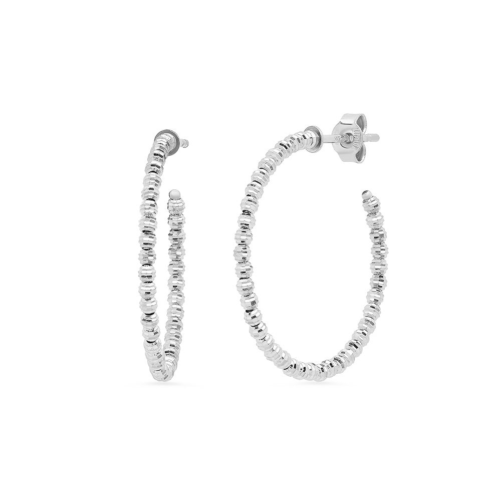 Small Thin Moon Cut Hoops