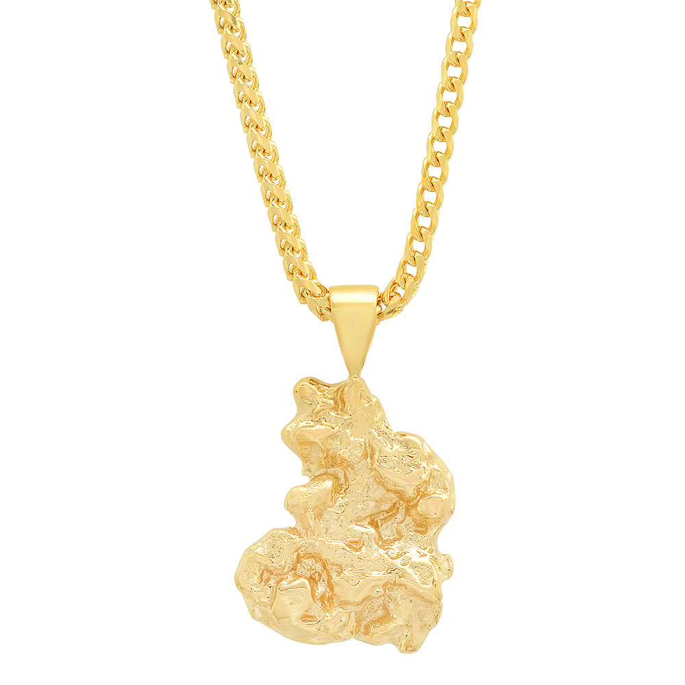 Large Gold Nugget Pendant - Main Image