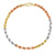 4MM TRI COLOR Rope Bracelet (DIAMOND CUT)