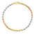 3MM TRI COLOR Rope Bracelet (DIAMOND CUT)