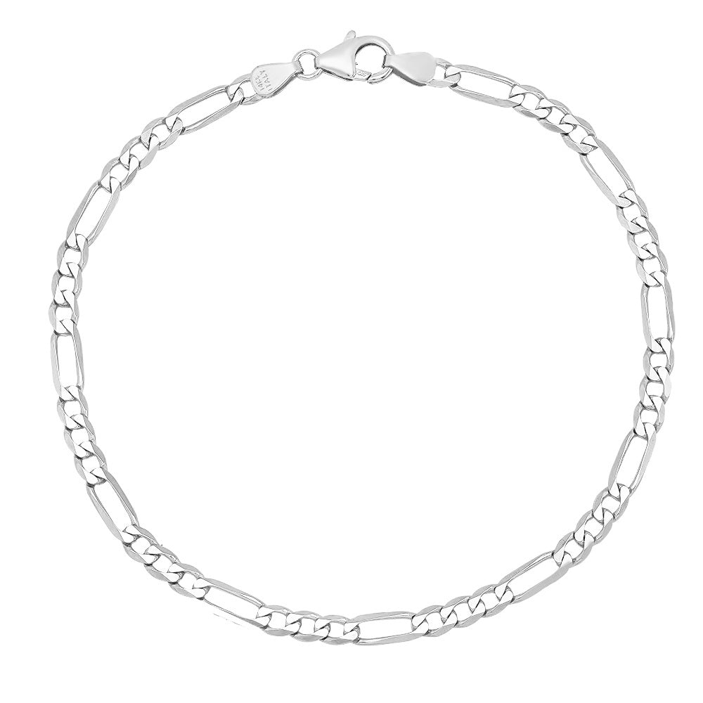 4MM Figaro Bracelet