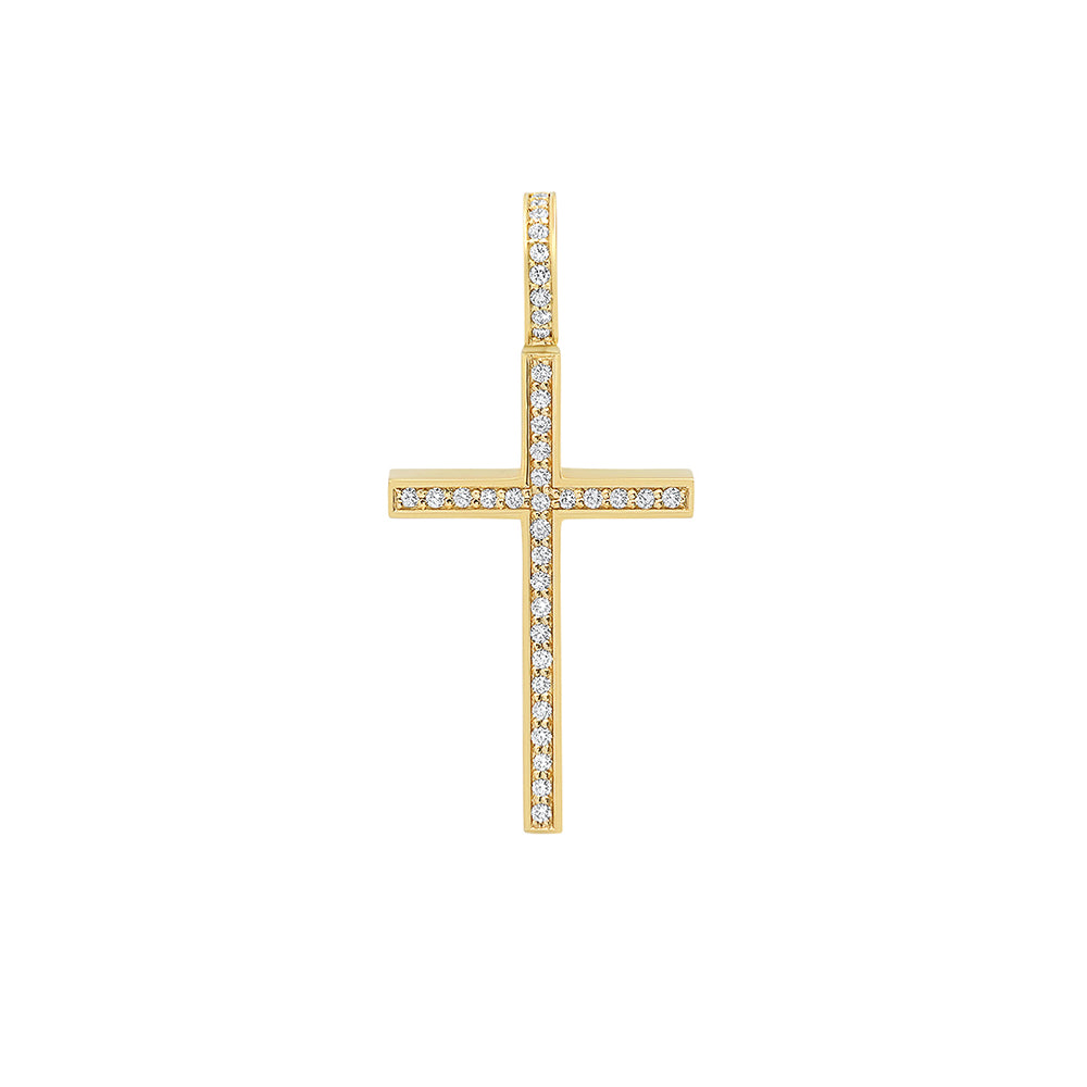 Mini Flooded Diamond Boss Cross - Jacoje