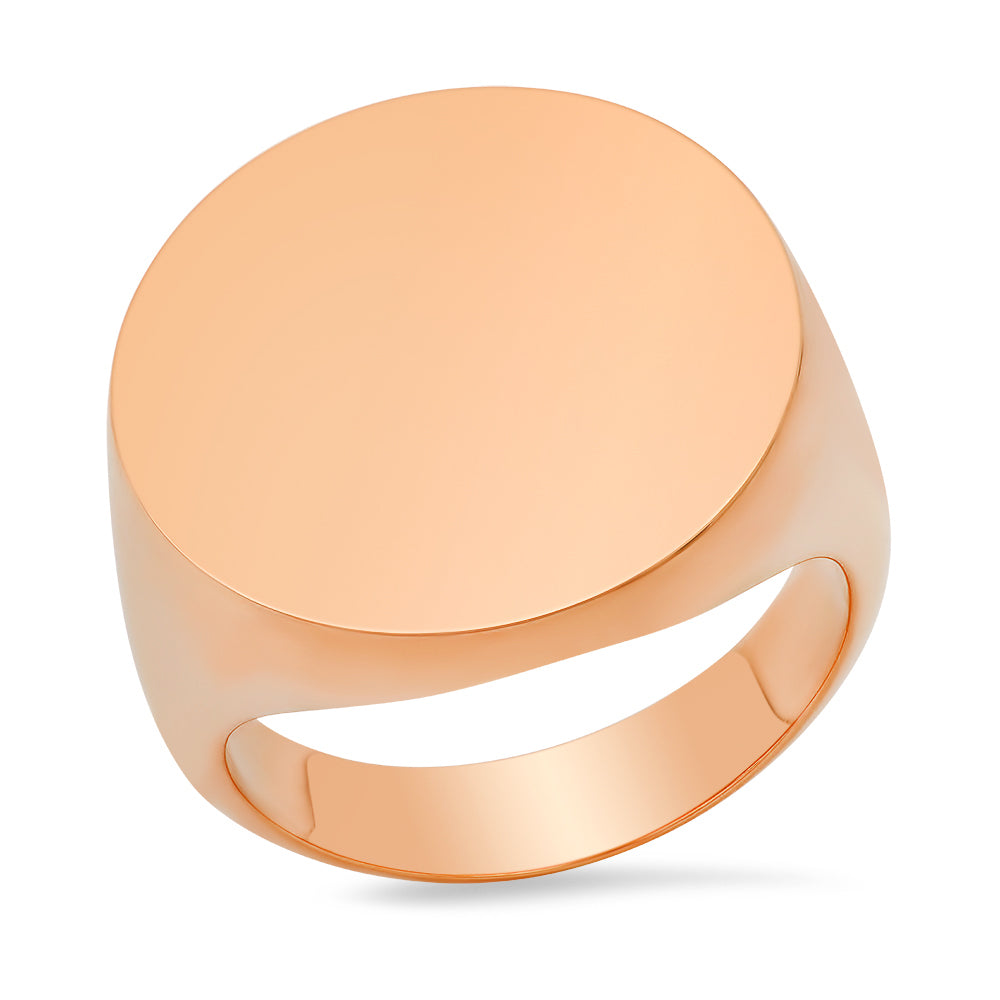 Round Signet Ring