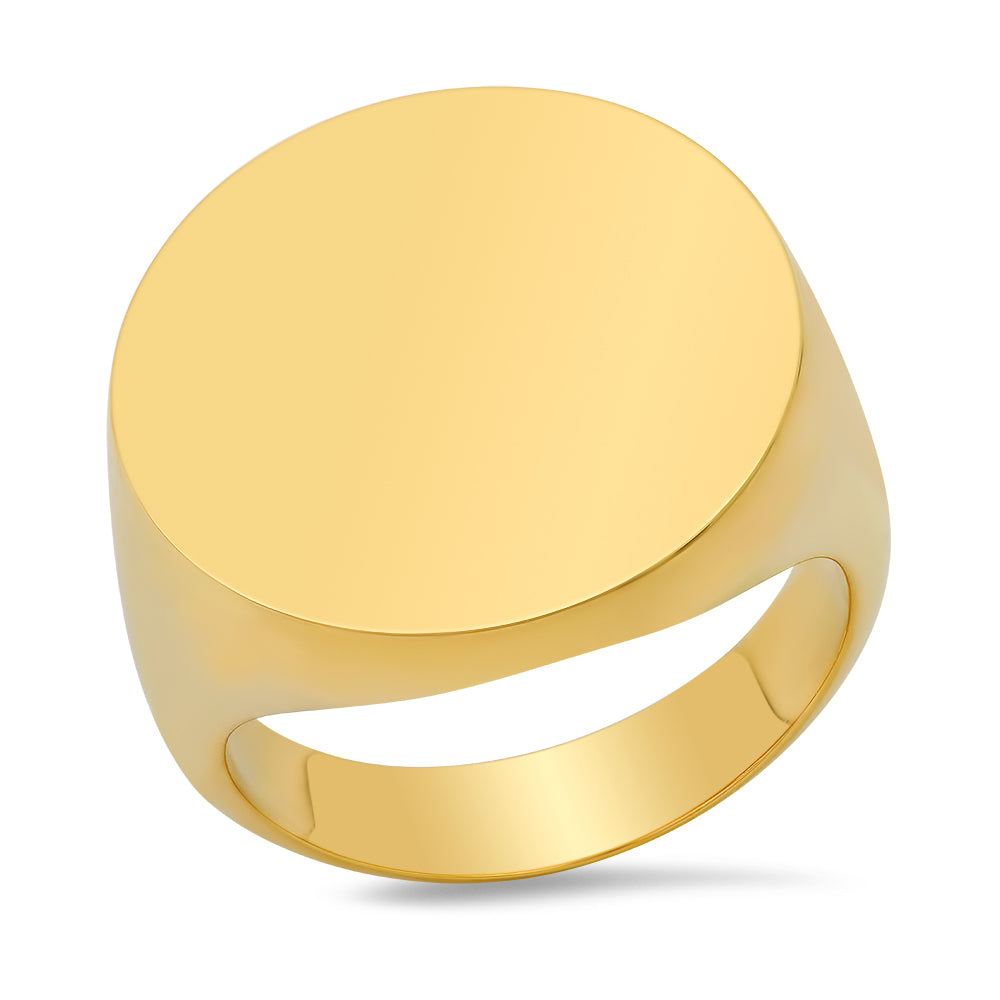 Round Signet Ring