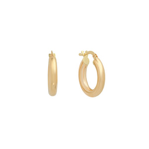 3MM Gold Hoops (1/2 inch)