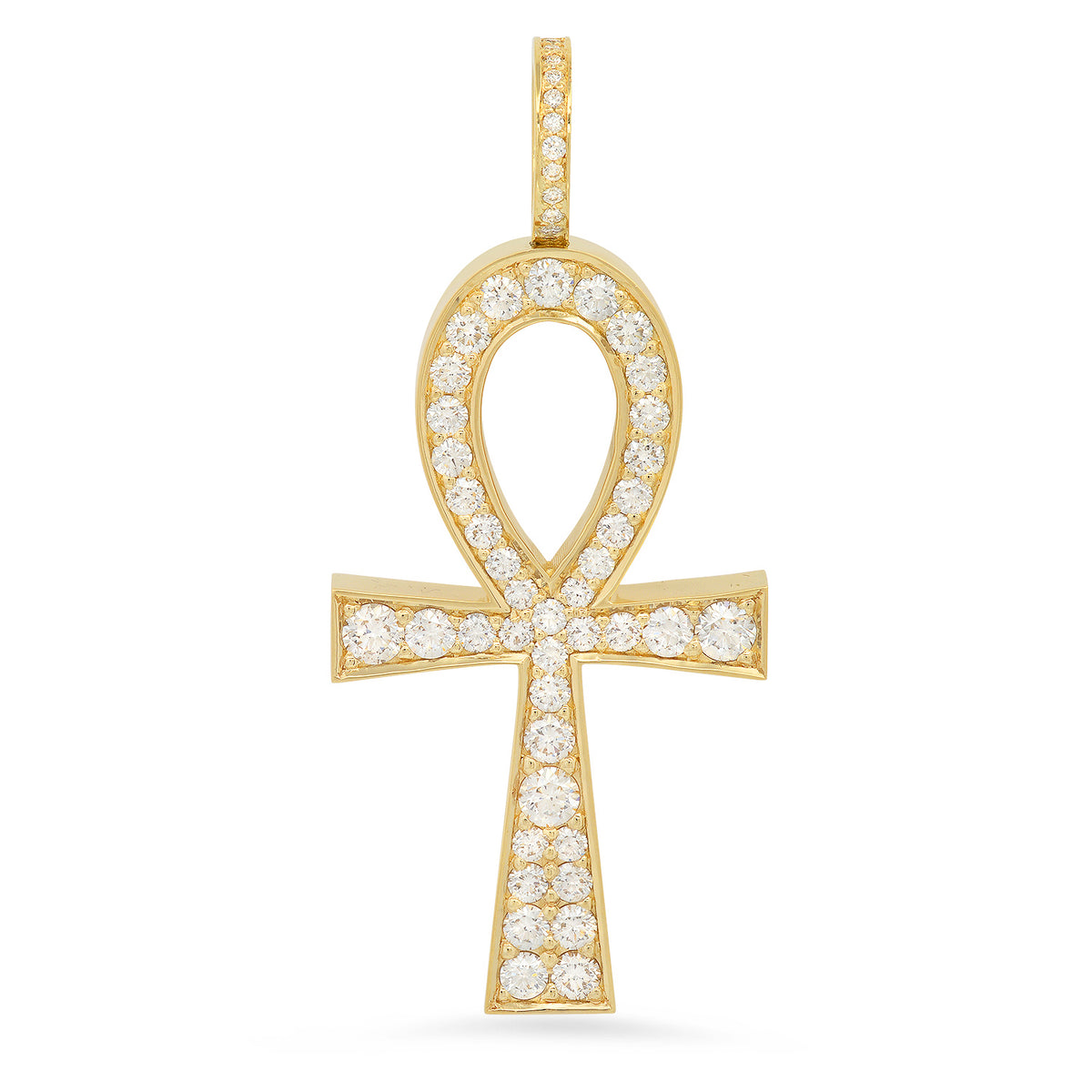 Standard Flooded Diamond Boss Ankh