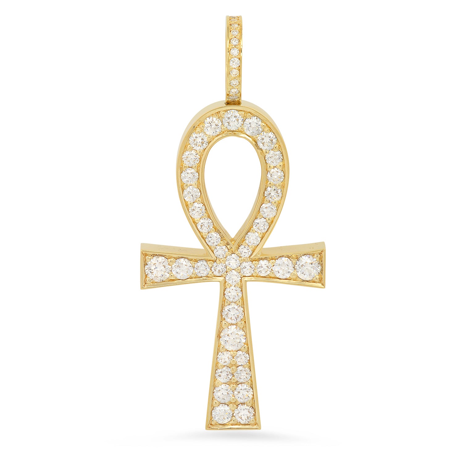 Standard Flooded Diamond Boss Ankh