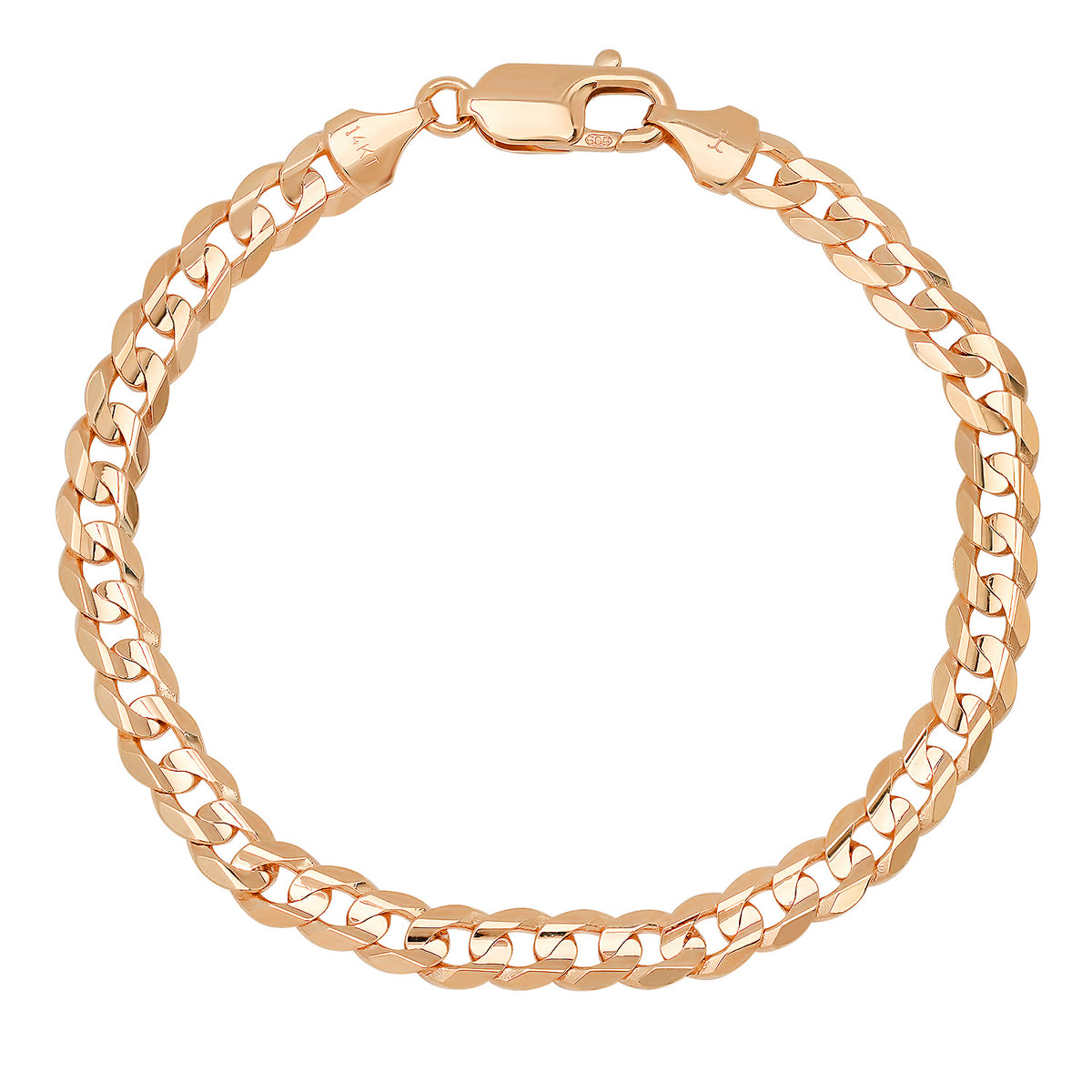 6MM Flat Curb Bracelet