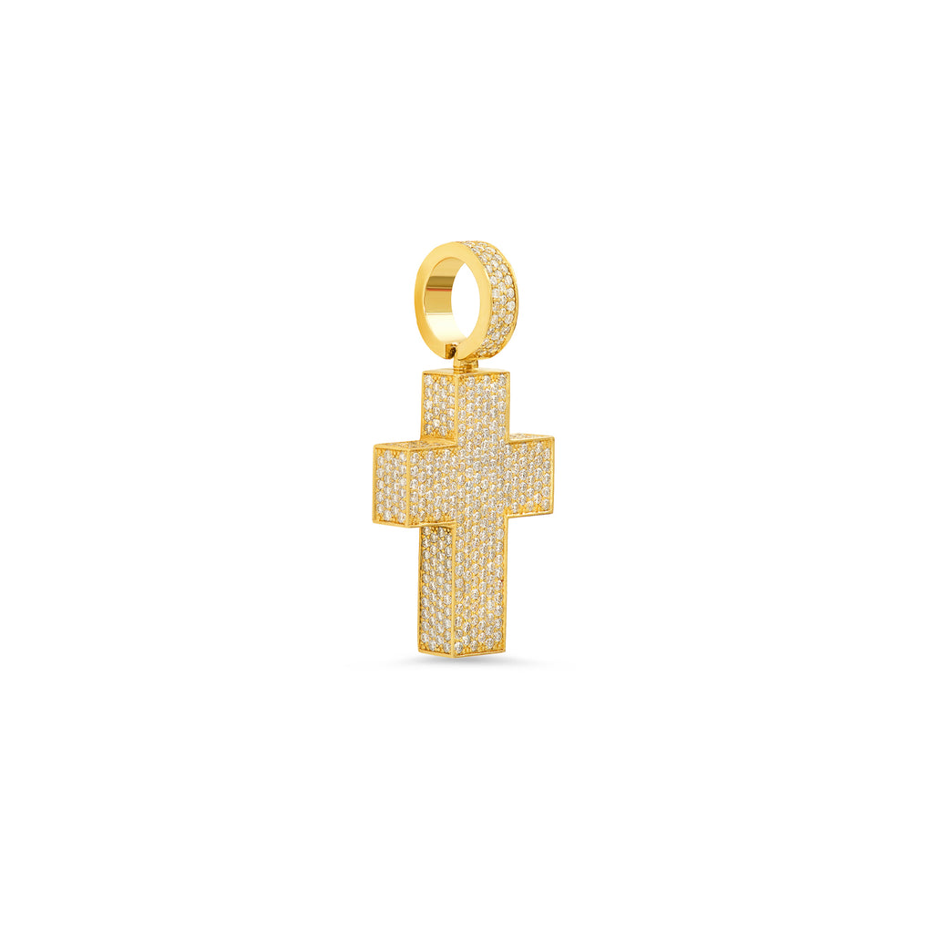 Tiny Flooded Diamond BOX Cross - Jacoje Tiny Flooded Diamond BOX Cross - Jacoje