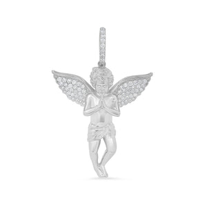 Large Diamond Angel Pendant