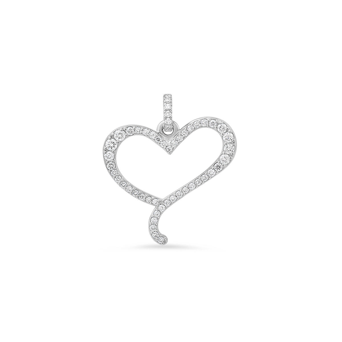 Mini Diamond Silhouette Heart