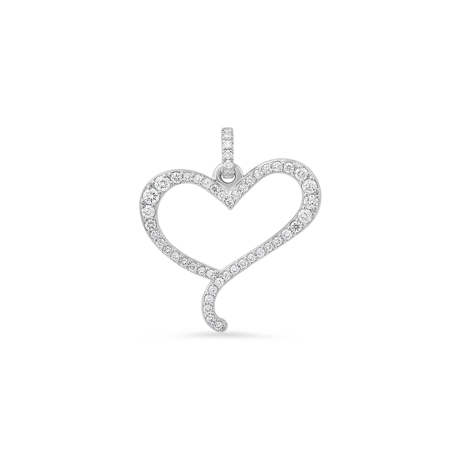 Mini Diamond Silhouette Heart
