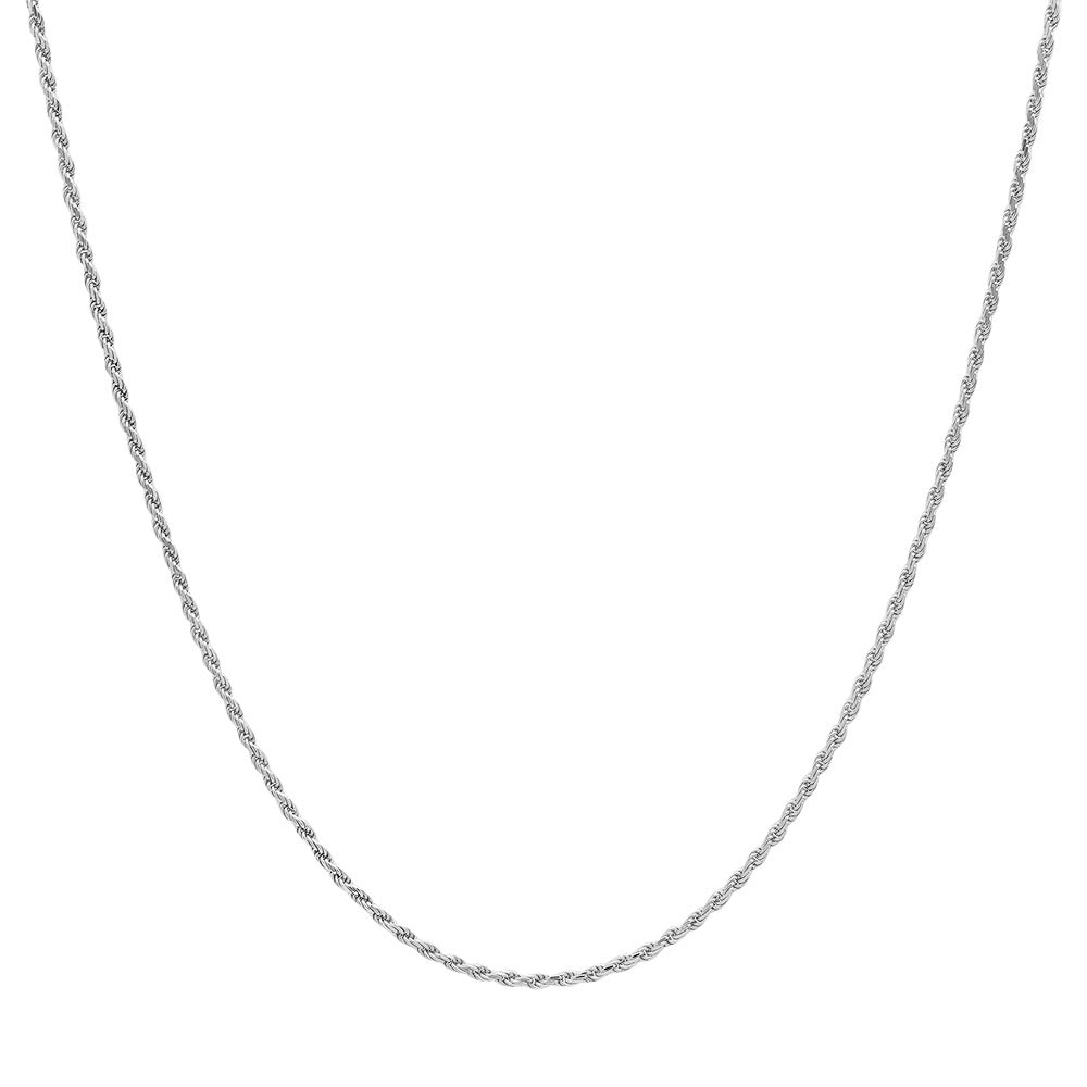 thumbnail image 2 of Nuragold 14K Rose Gold 1.5mm Diamond Cut Rope Chain Necklace – 20 Inch (Made In Italy, 1.4g) 2 of 2
