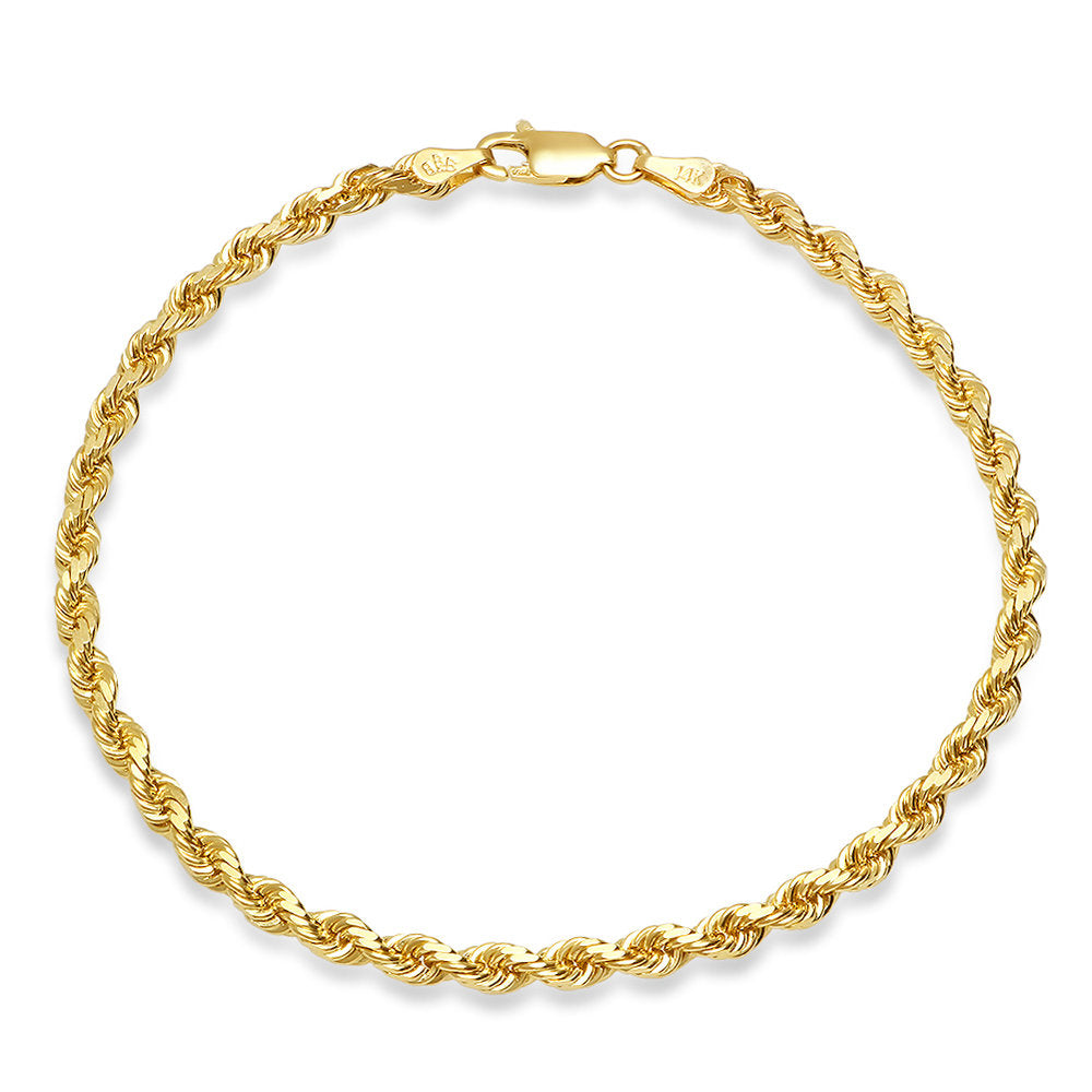 Solid Gold Cord Bracelet