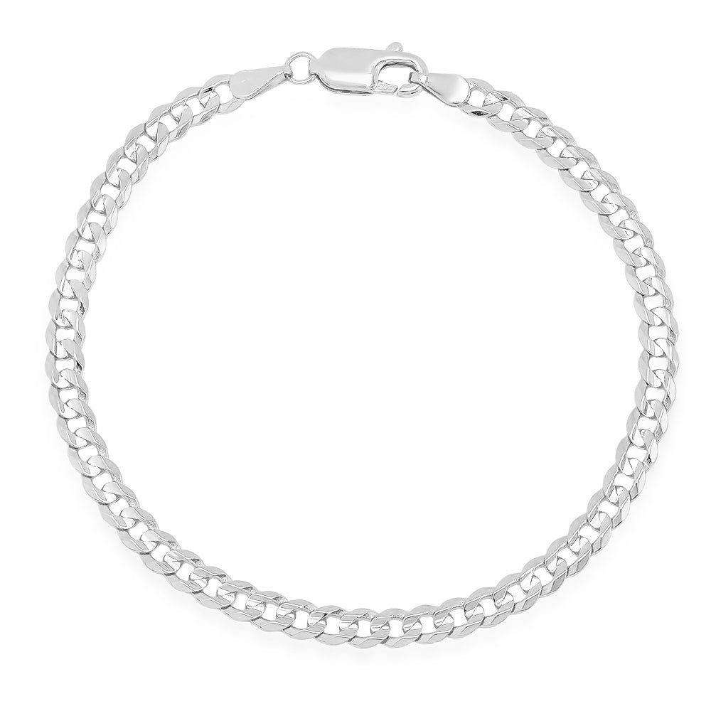 4MM Flat Curb Bracelet