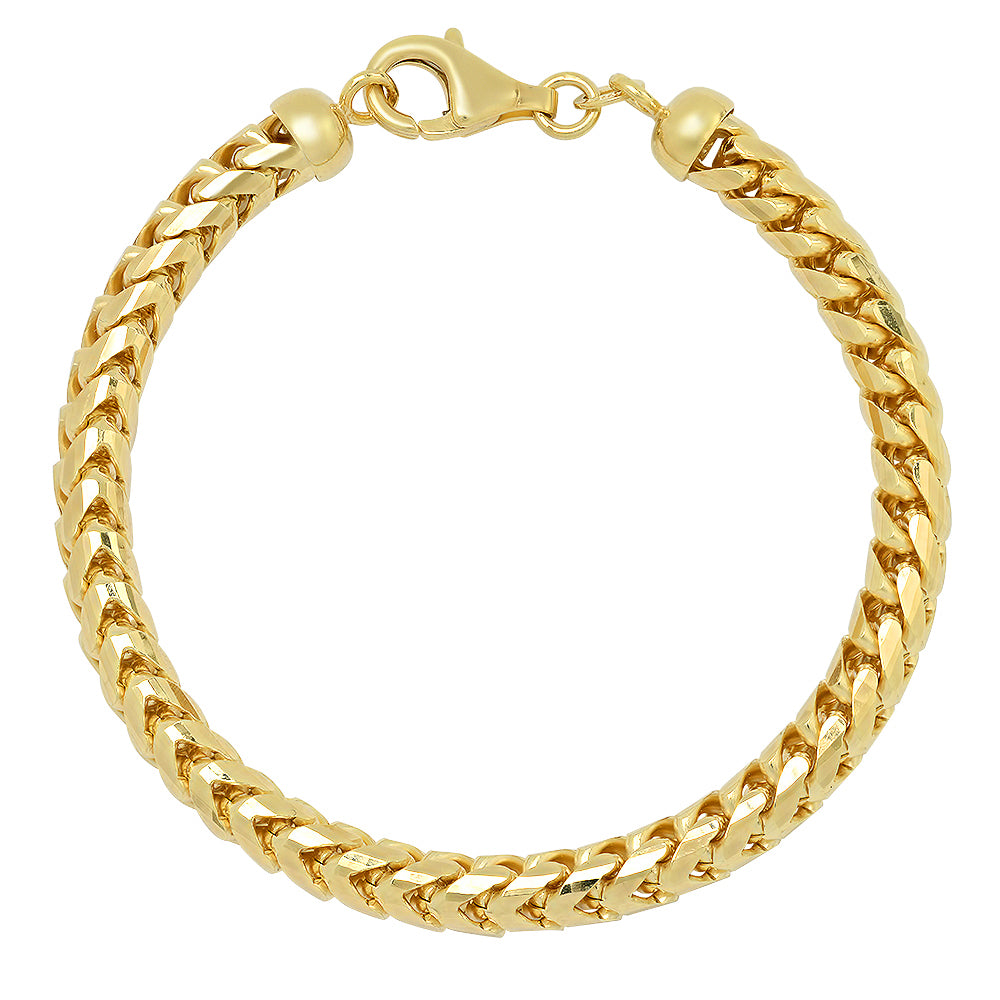 5mm Franco Bracelet (Diamond Cut)