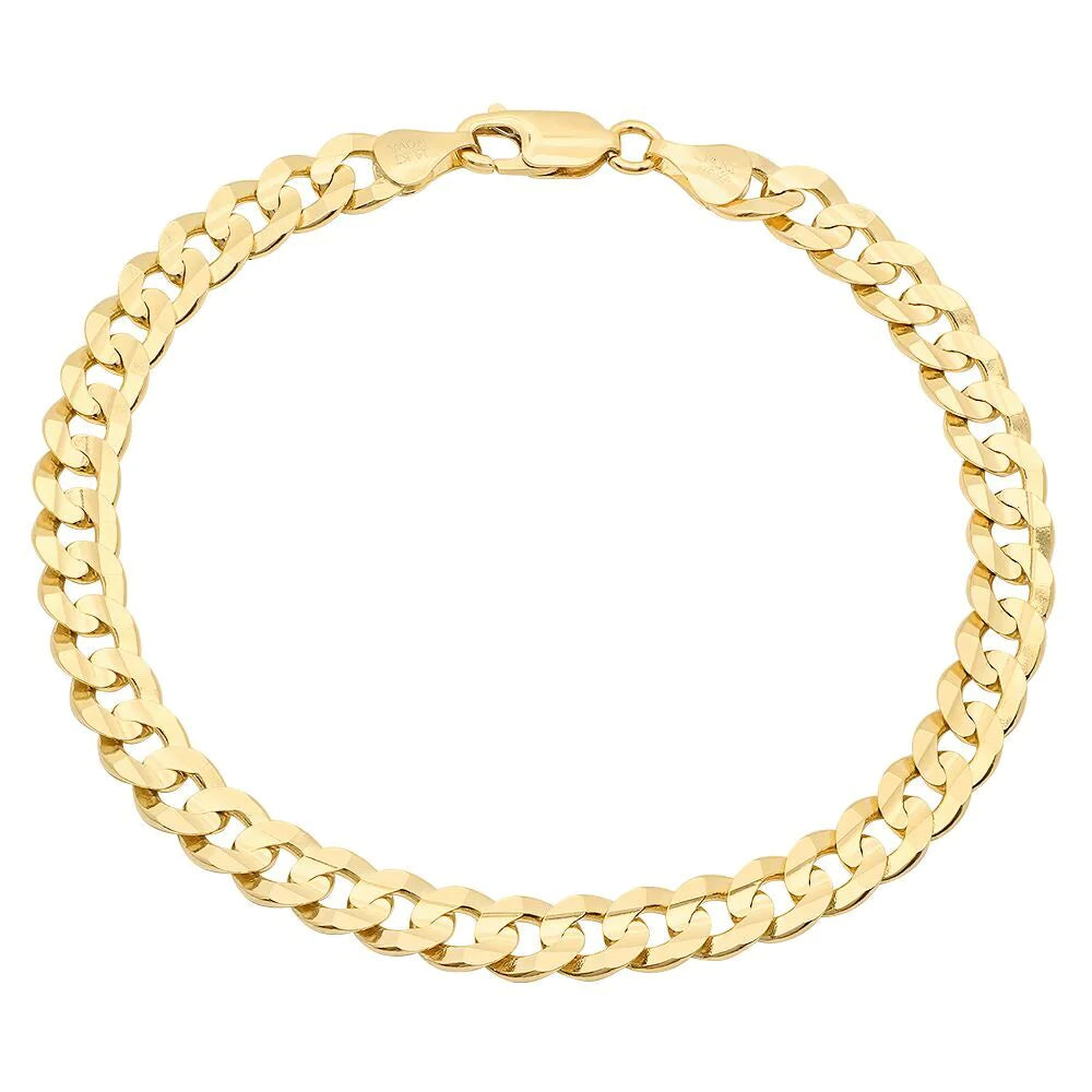 9MM Flat Curb Bracelet