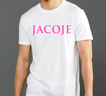 JACOJE PINK TEE (WHITE)