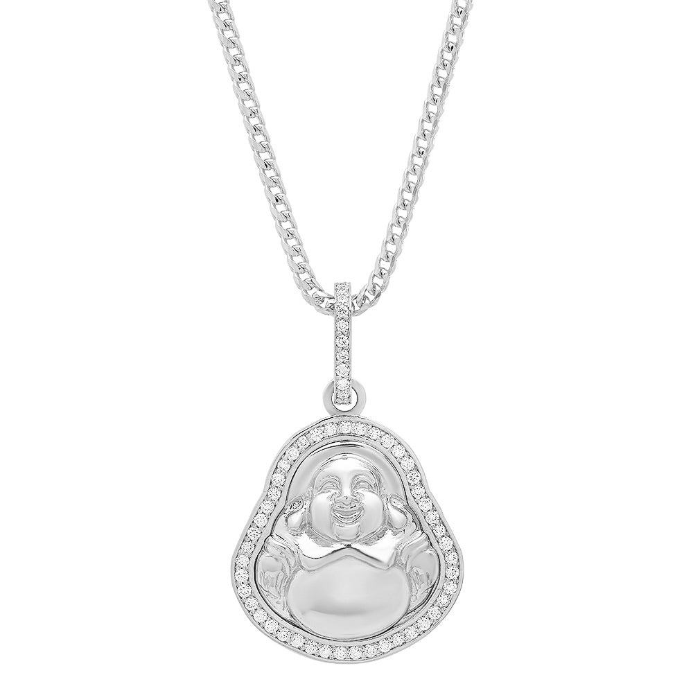 Mini Diamond Buddha Pendant