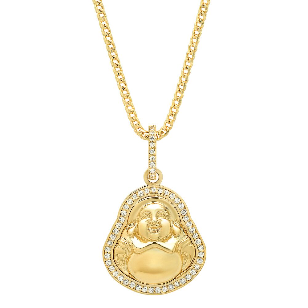 Mini Diamond Buddha Pendant