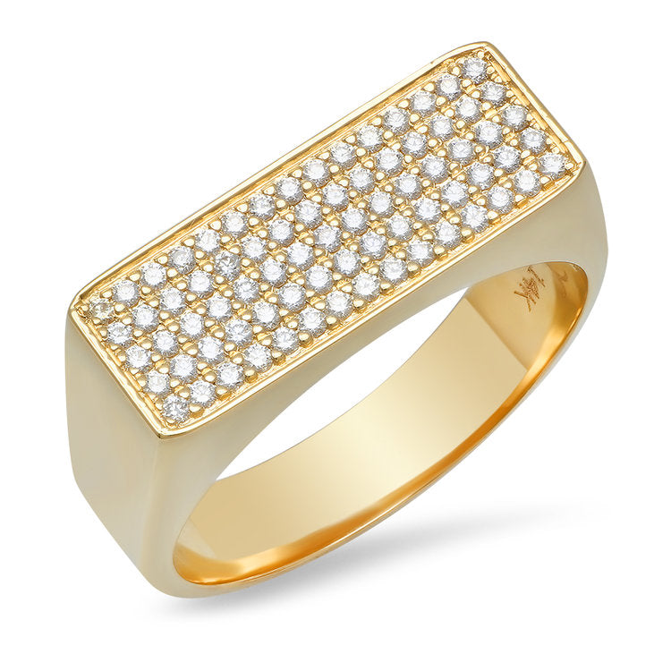 Flooded Diamond Flat Ring