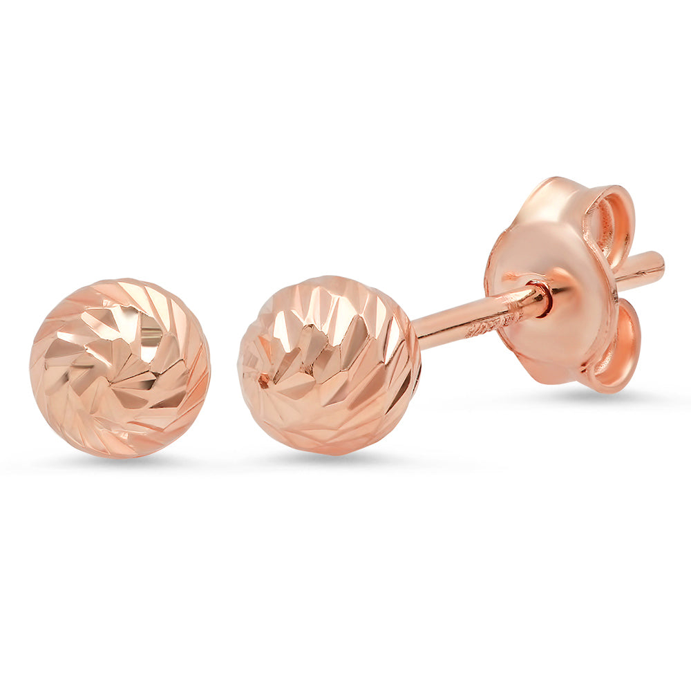 Small Diamond Cut Studs