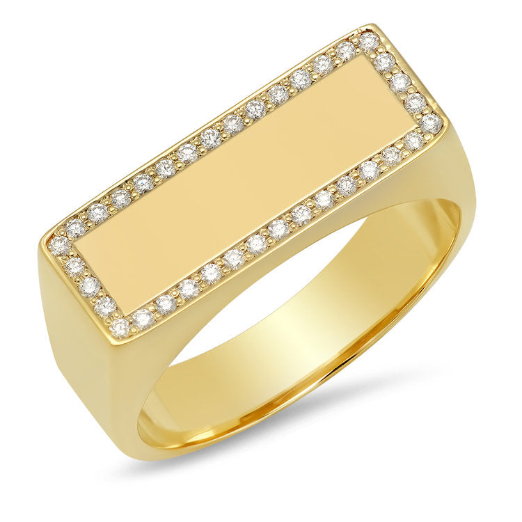 Diamond Flat Ring