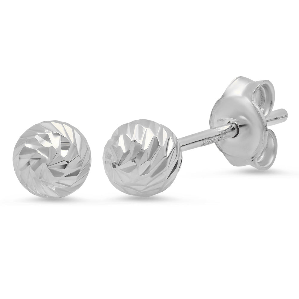 Small Diamond Cut Studs